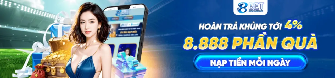 Giao diện ứng dụng 8888new nhà cái trên điện thoại di động với các trò chơi cá cược nổi bật